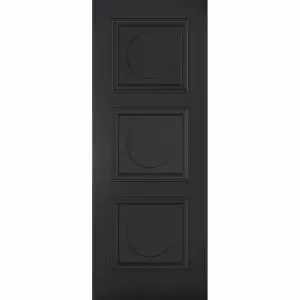 Antwerp 3 Panel Primed Black Doors