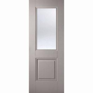 Arnhem 1 Light Primed Plus Silk Grey Doors
