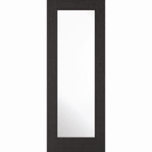Diez 1 Light Pre-Finished Charcoal Black Doors