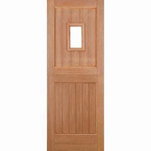 Stable 1 Light Straight Top Hardwood M&T Doors