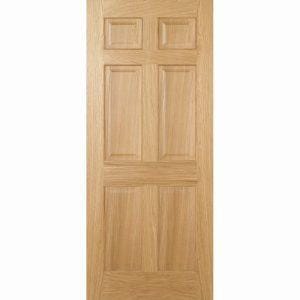 Regency 6 Panel Pre-Finished Oak Doors