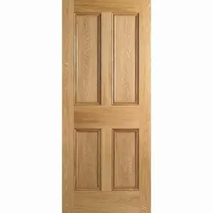 4 Panel Unfinished Oak Doors