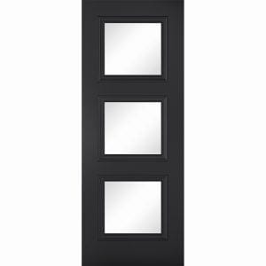 Antwerp 3 Light Primed Black Doors