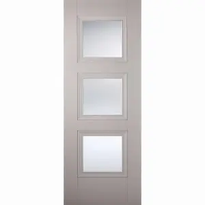 Amsterdam 3 Light Primed Plus Silk Grey Doors