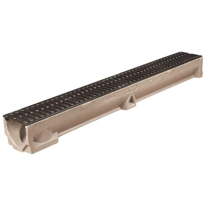 Aco Rain Drain 1m Channel and Galv Grating Domestic Duty 47000