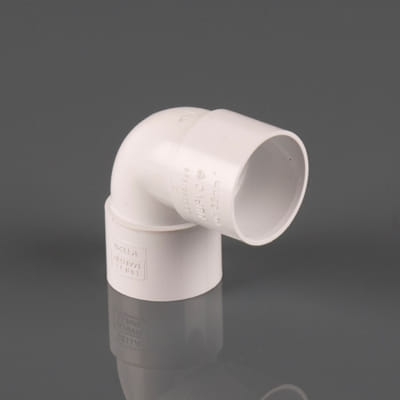 Brett Martin 32mm Solvent Knuckle Bend 90` White W1120WP