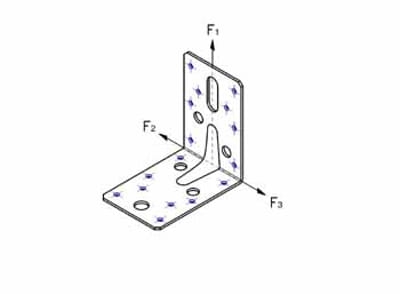 Heavy Duty Angle Bracket 90 x 90 x 59mm Expamet