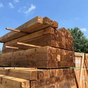 Brown Treated Softwood Sleeper ex 200 x 100mm x 2.4m