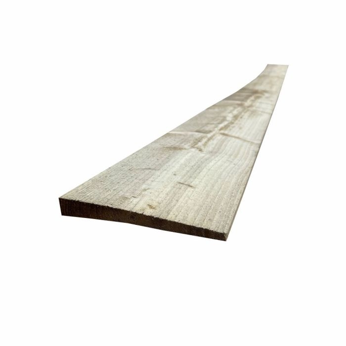 4.8m Length ex 32 x 175mm Timber Featheredge Brown Treated