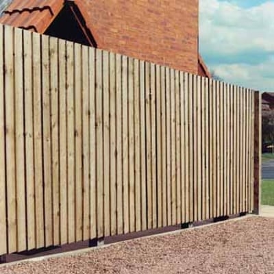 2.4m Length ex 22 x 125mm Timber Featheredge Brown Treated