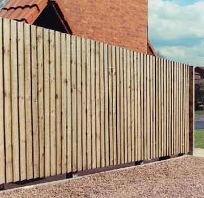 1.65m Length ex 22 x 125mm Timber Featheredge Brown Treated