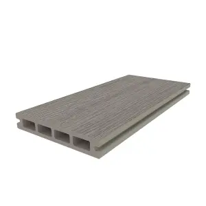 Ultrashield Essentials Coastal Grey 3.6m Grooved Edge Deckboard 23 x 140mm max 350mm joist centre