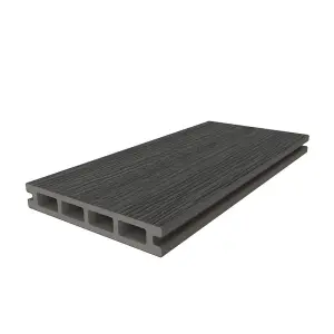Ultrashield Essentials Silver Grey 3.6m Grooved Edge Deckboard 23 x 140mm max 350mm joist centre