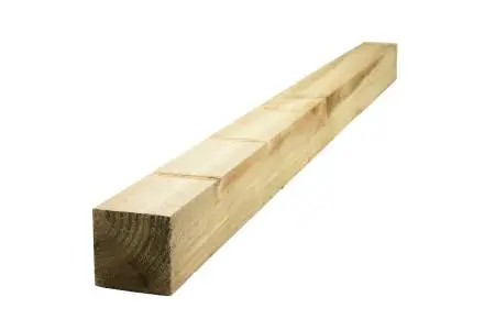 2.4m Green Treated Timber Fence Post 75 x 75mm SAWN