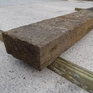 Hardwood Grade A Reclaimed Sleeper 160 x 250mm x 2.6m